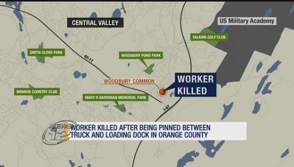 Worker killed by truck at Woodbury Common Premium Outlets loading dock
