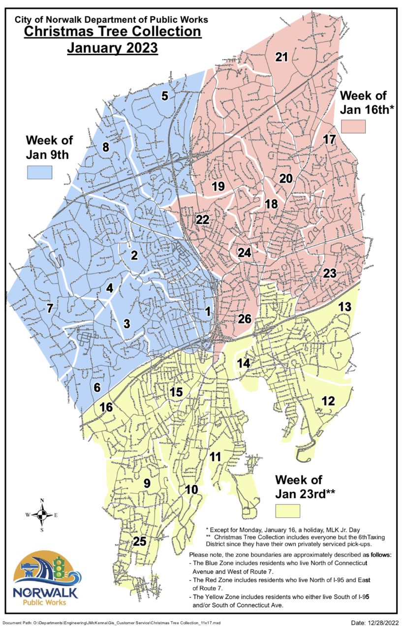 Norwalk launches citywide Christmas tree collection for first time