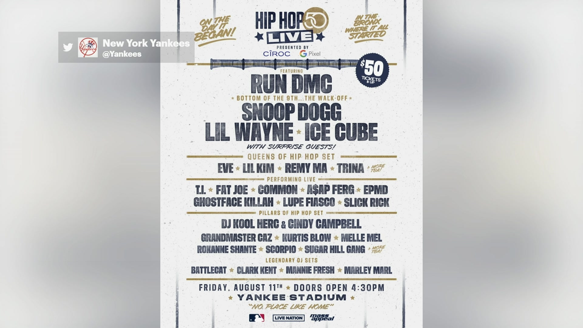 Hip Hop 50 Live - A Star-Studded Concert Featuring Run DMC's