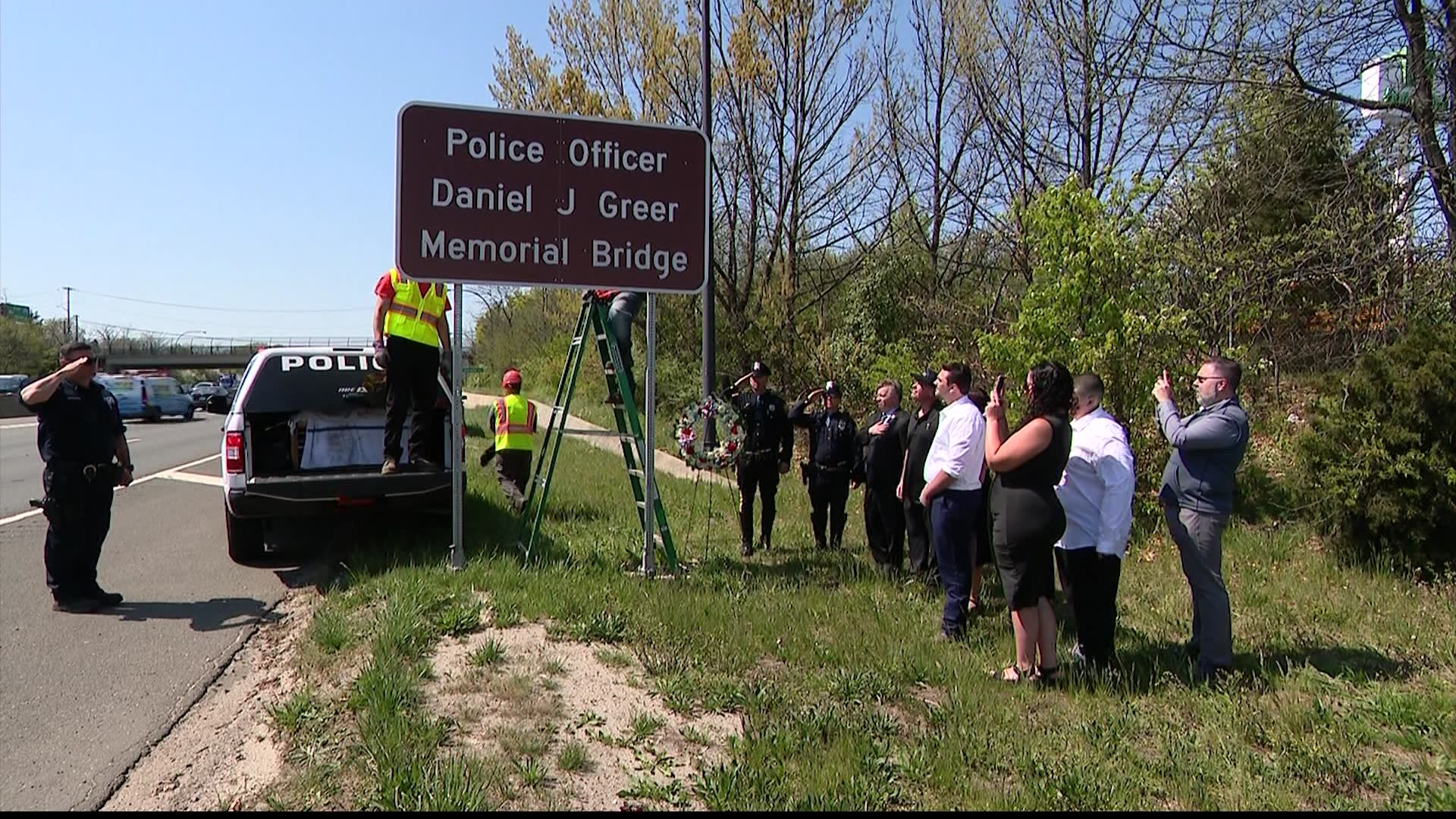 Plainview bridge named in honor of Nassau County police officer killed in the line of duty in 1979