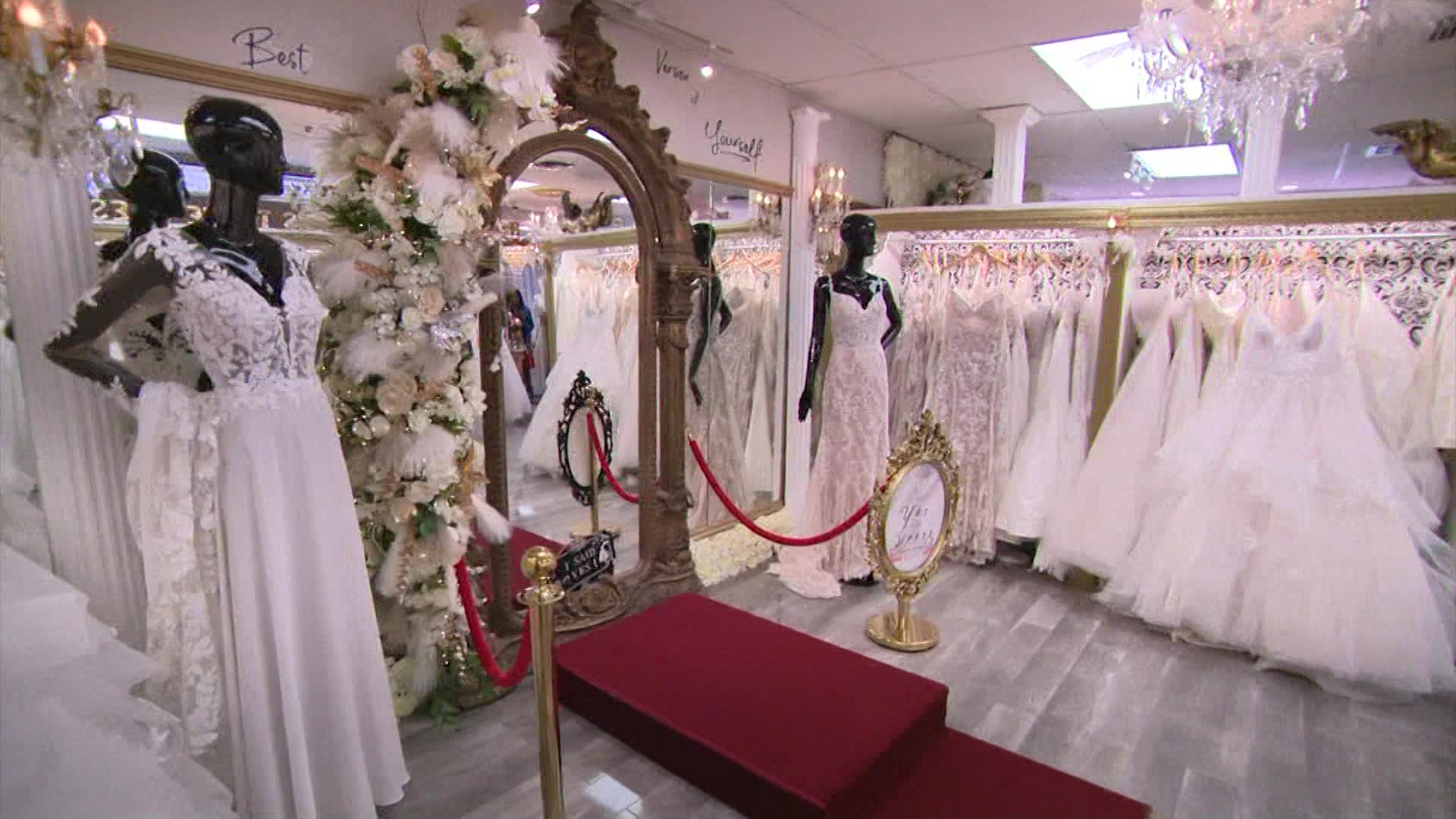 News 12 | Long Island | Princess Bridals Brides Across America Partner To  Giveaway Dream Dresses