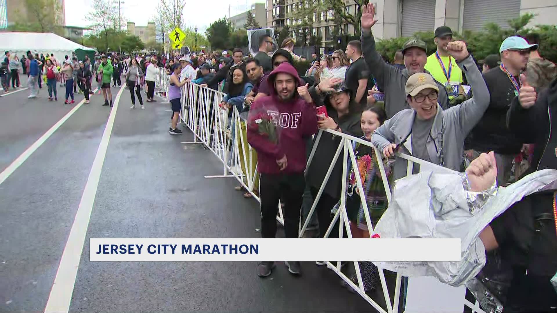 Marathon runners take over Jersey City streets with an eye on the