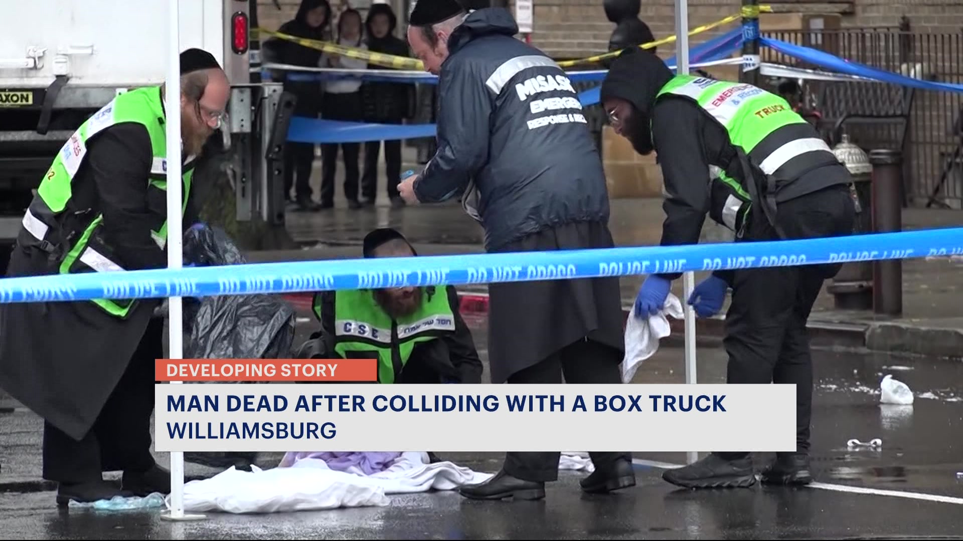 Police: Box truck fatally strikes man crossing street in Williamsburg