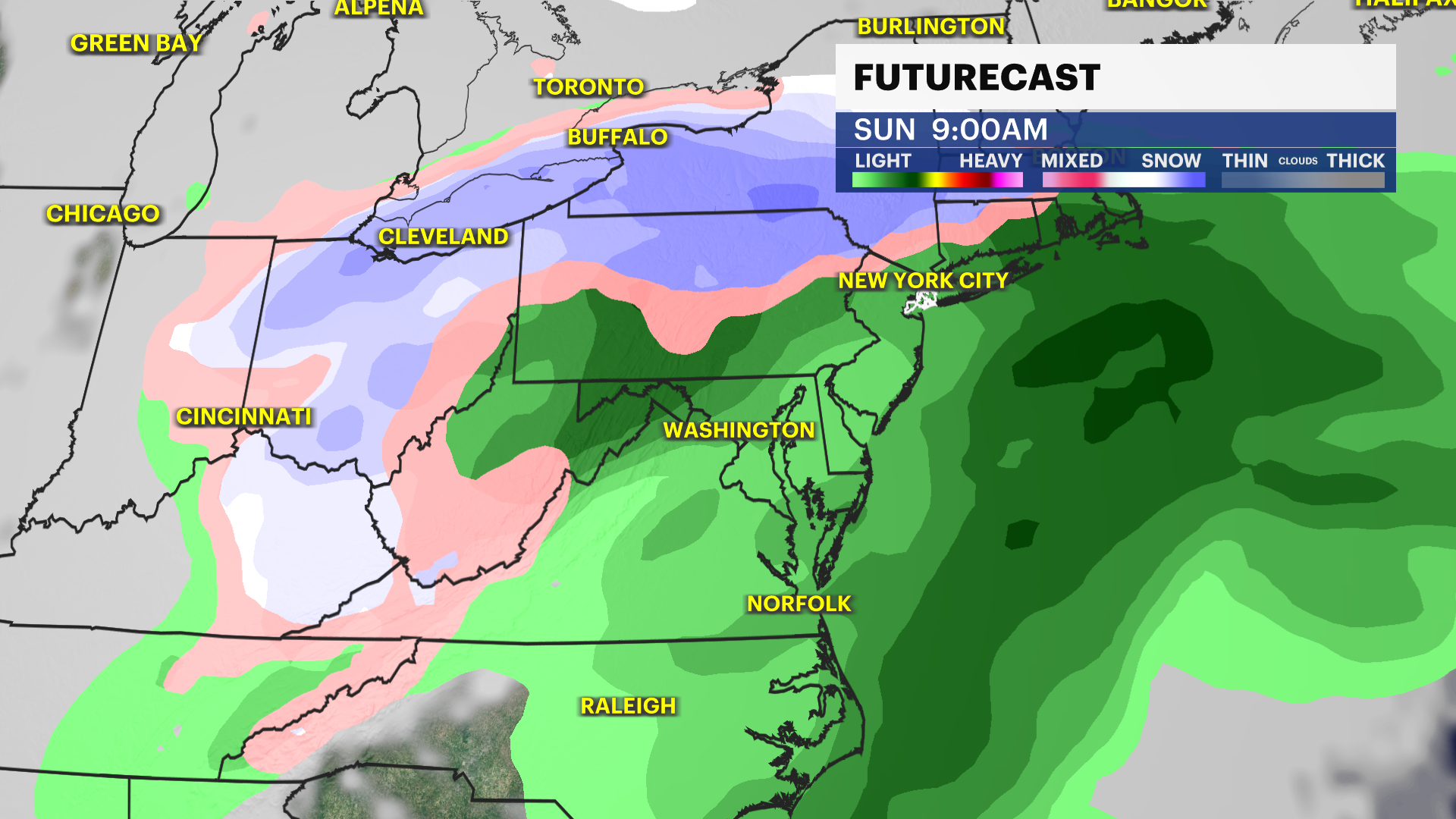 Morning showers arrive Friday before sunnier and cool Saturday