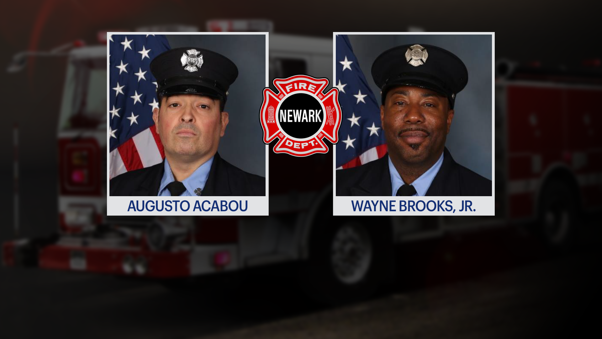 Funeral of firefighter Augusto Acabou, killed in Port Newark 