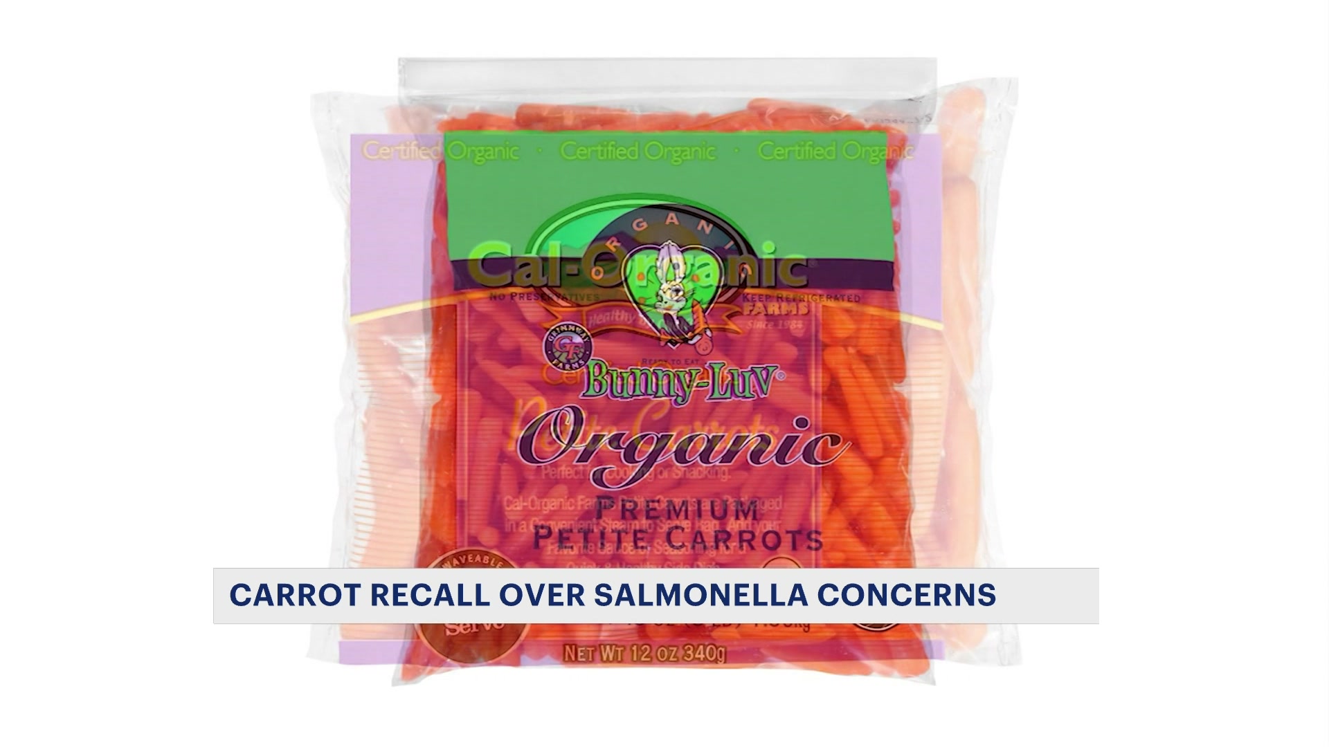 Carrots recalled because of possible Salmonella contamination