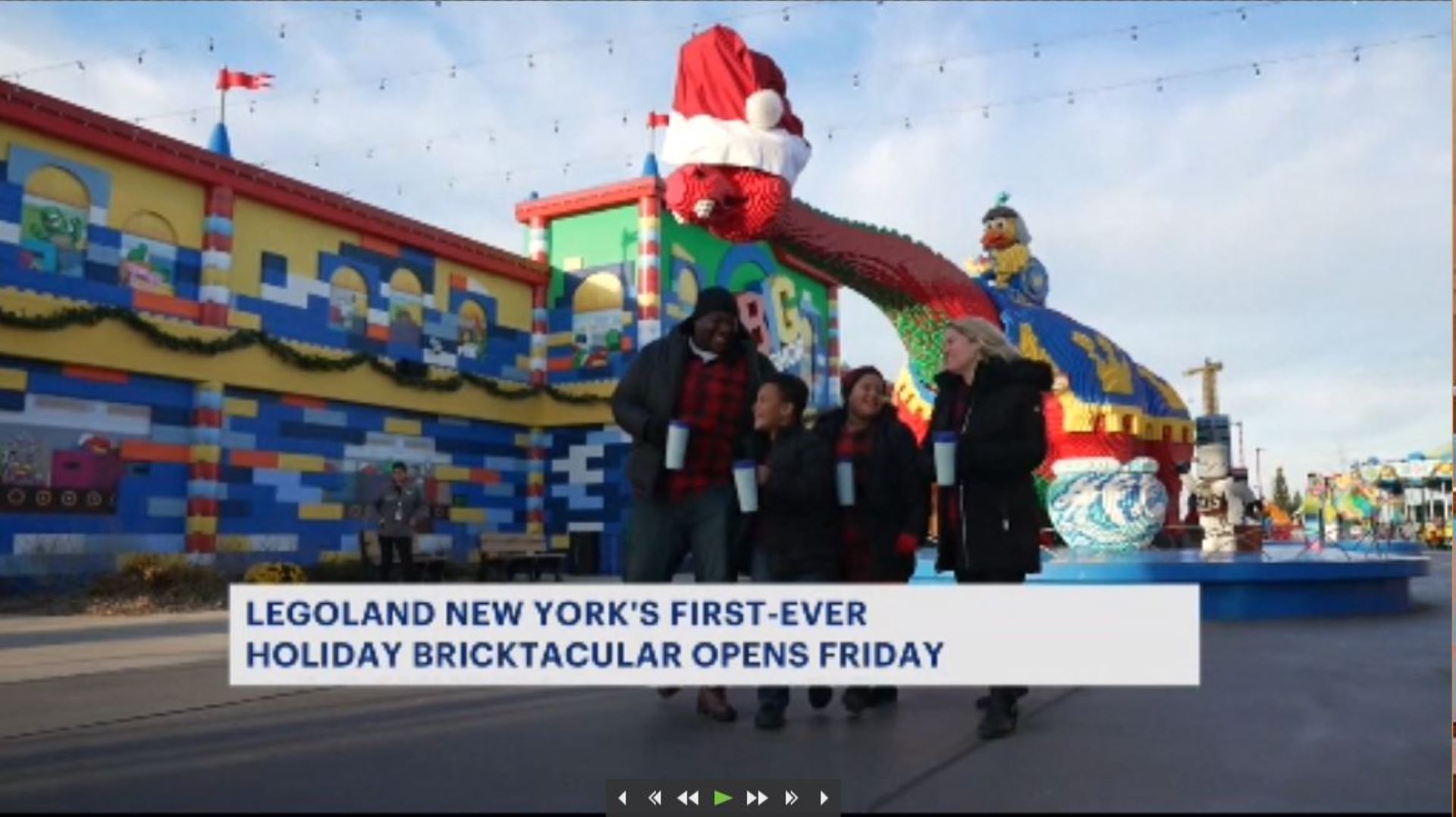 Legoland gets into holiday spirit with games, lights, Christmas decorations