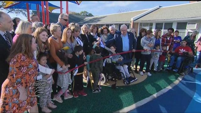 Adaptive playground opens at Carman Road School for all children to play in