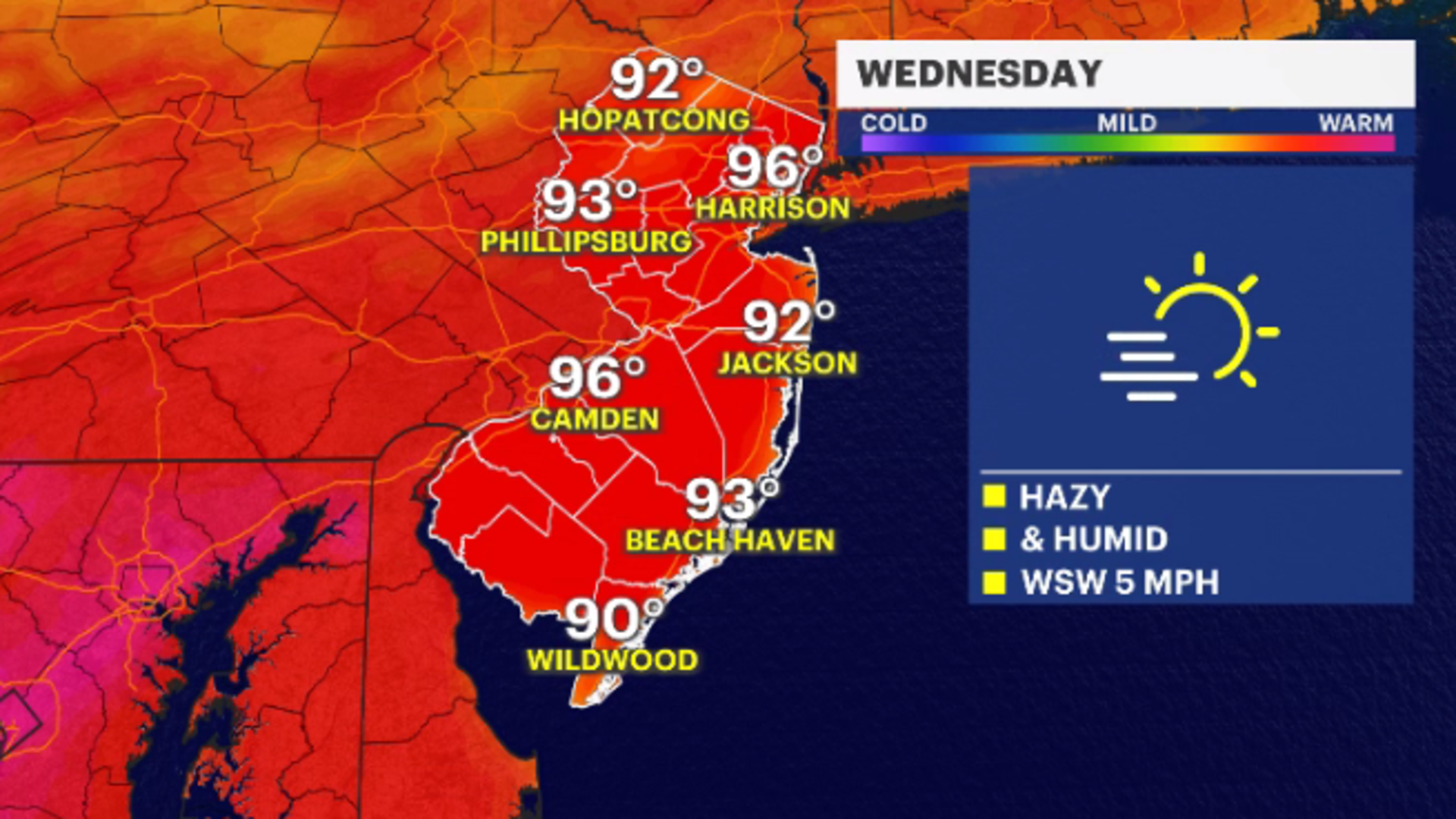 Current Temperature In New Jersey