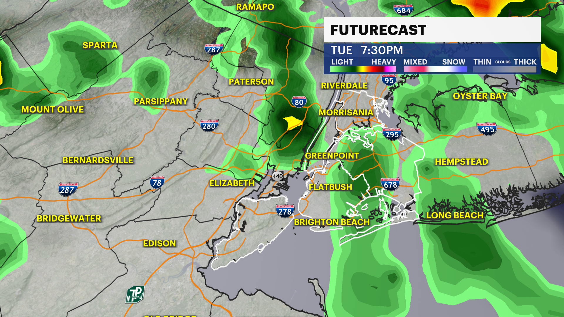 News 12 | Bronx | Warm And Breezy Tuesday Chance Of Rain In New York City