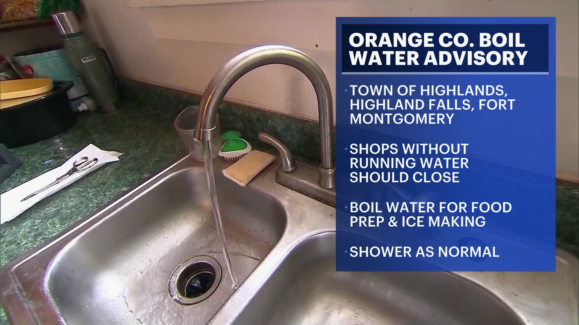 Parts of Orange County are under boil water advisory