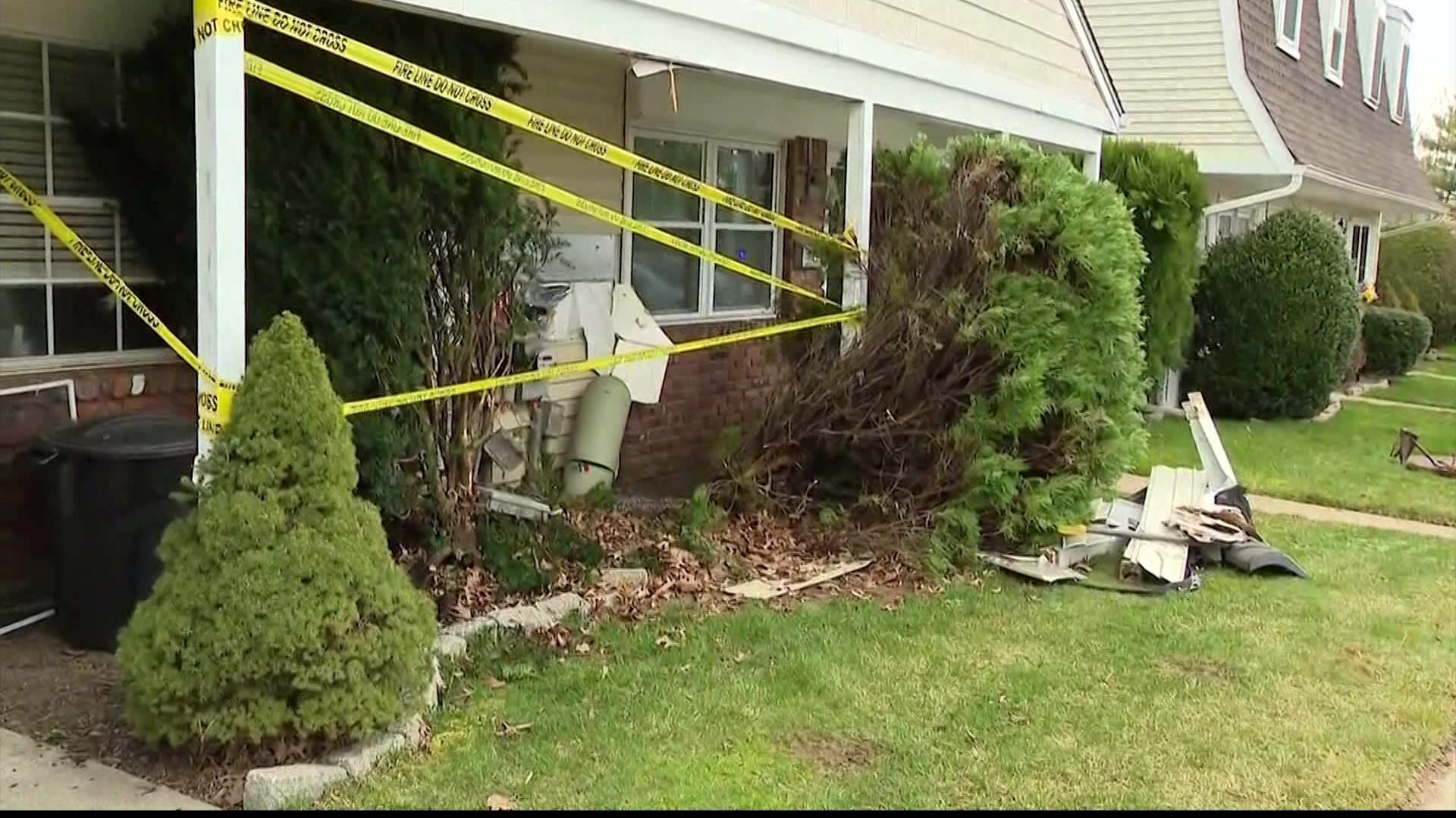 Police: Car crashes into Huntington Station home