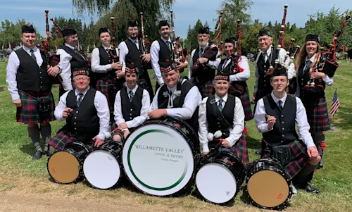 Willamette Valley Pipers band photo