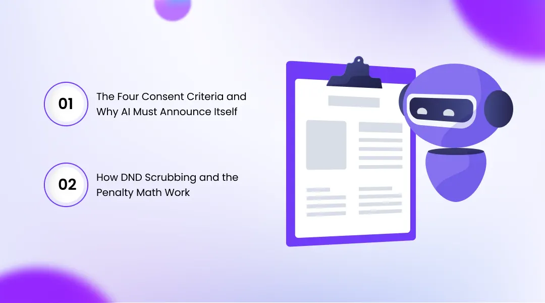 Consent, AI Disclosure, and DND Scrubbing