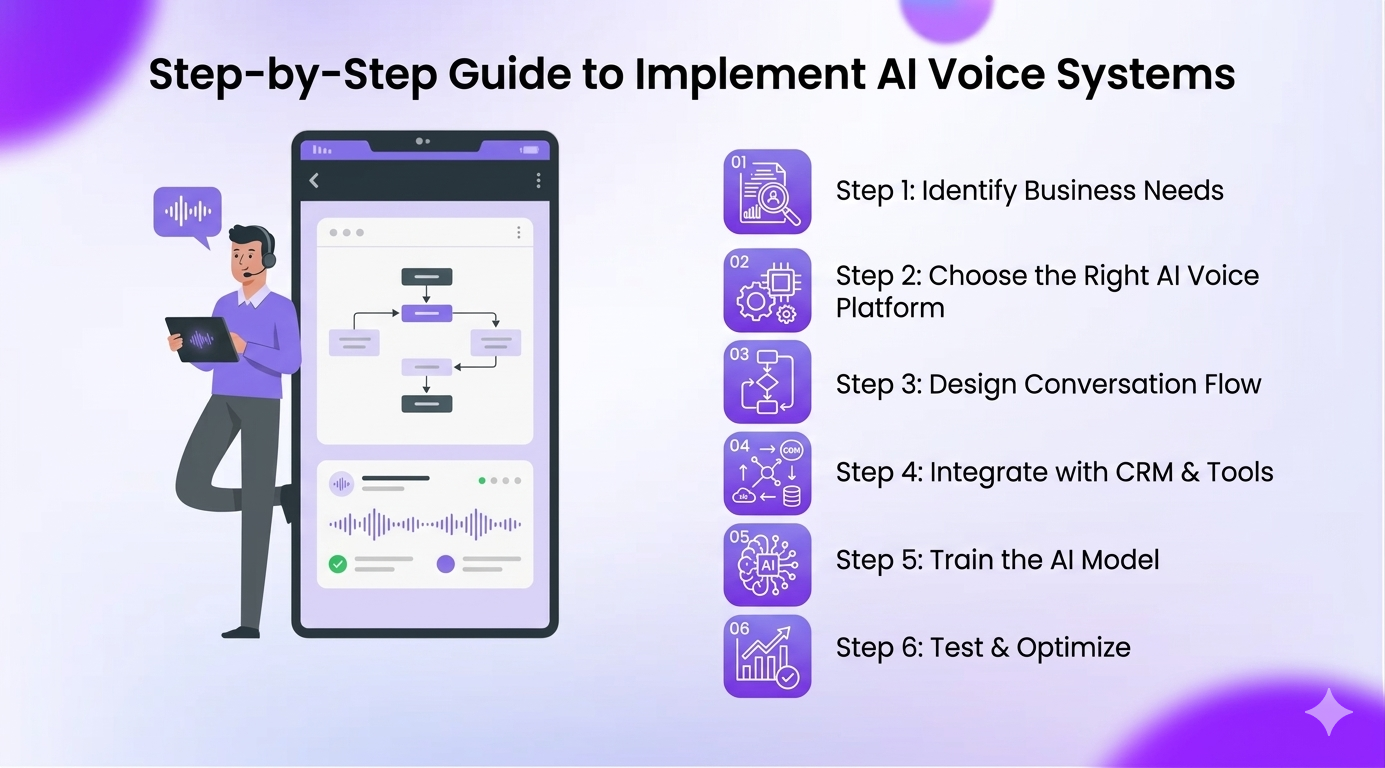 Step-by-Step Guide to Implement AI Voice Systems