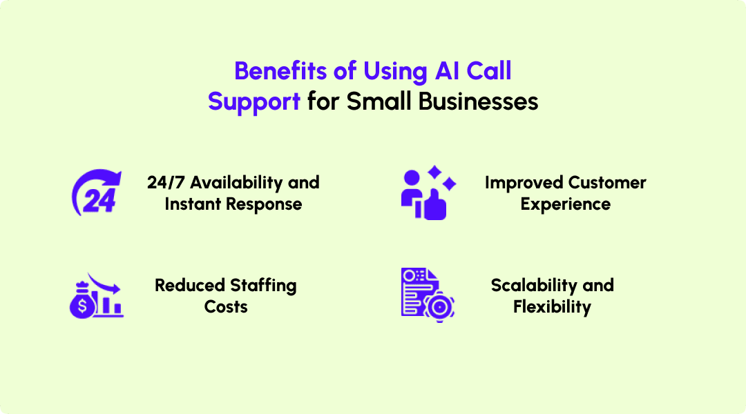 Benefits of Using AI Call Support for Small Businesses