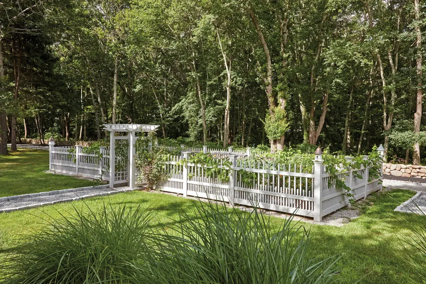Westchester Picket and Garden Arbor Enclosure
