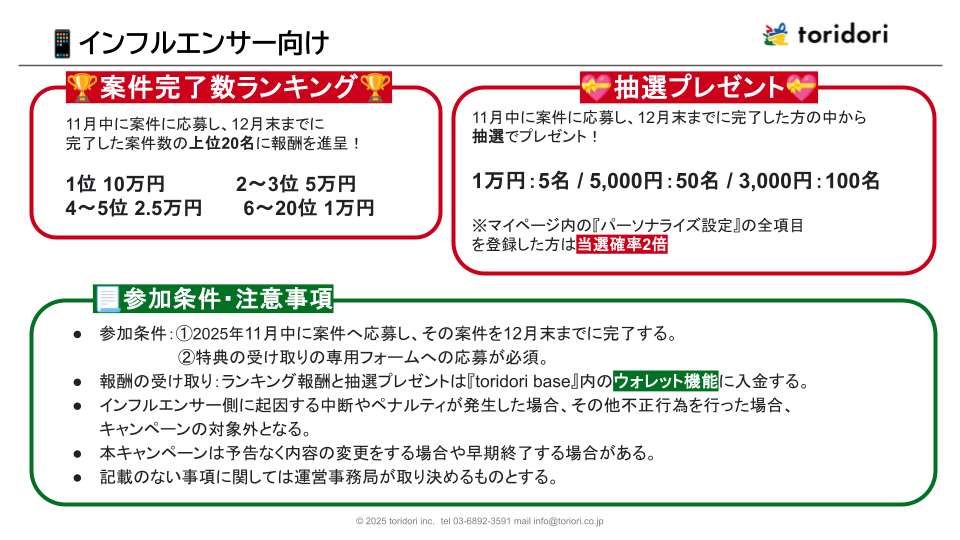 インフルエンサー登録8万人達成】インフルエンサープラットフォーム
