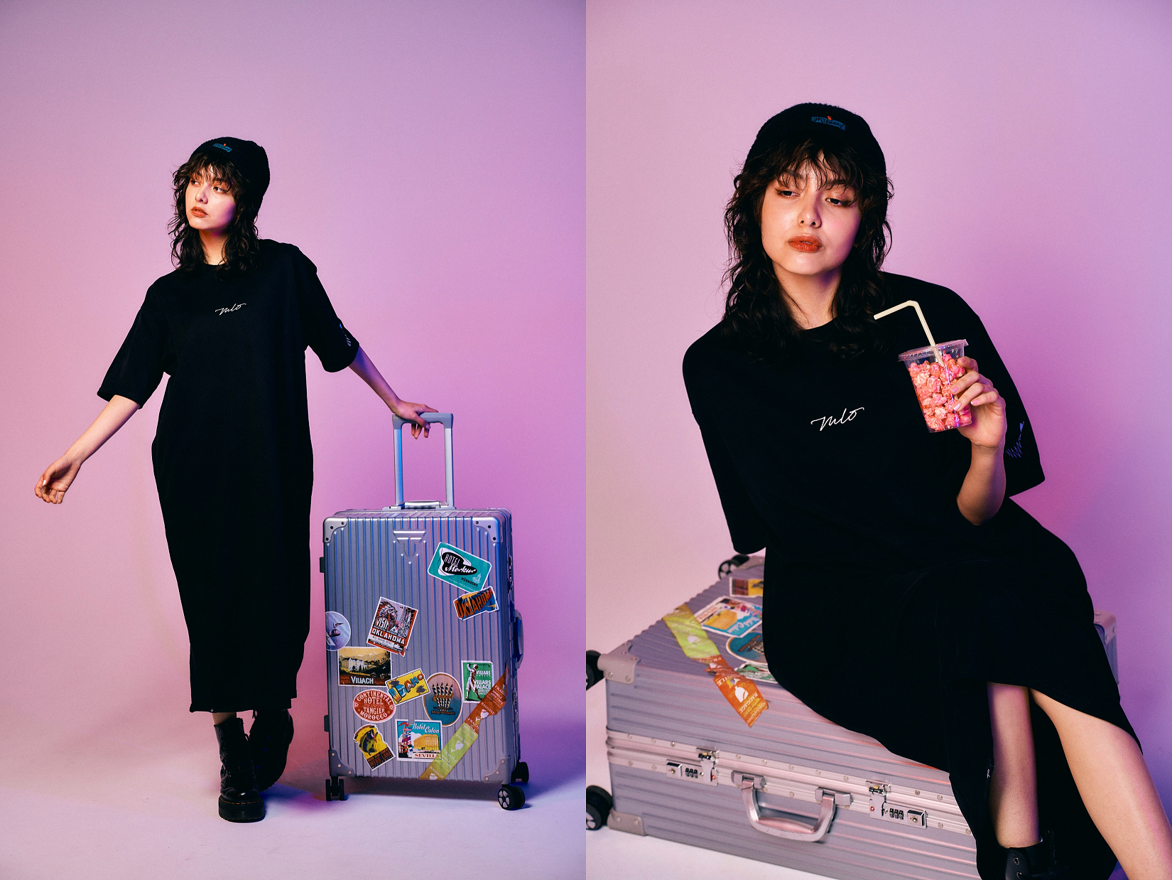 mioみきおだTシャツ みきおだ SILVER LOGO L/S TEE mio みき