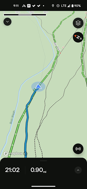 Navigating with AllTrails