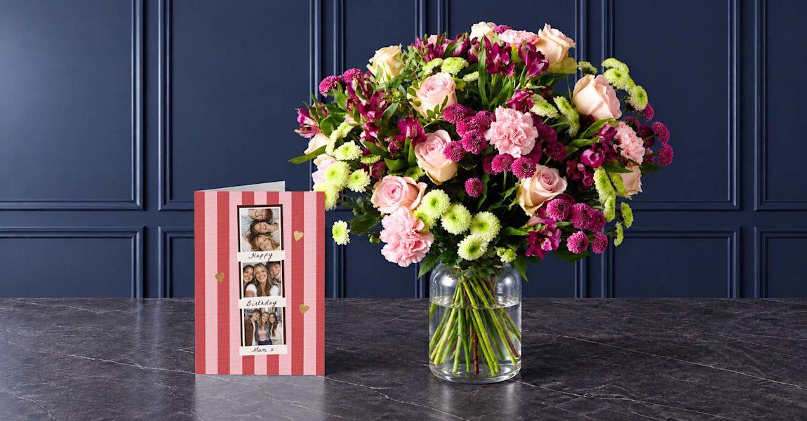 A FREE CARD with a gift or flowers!