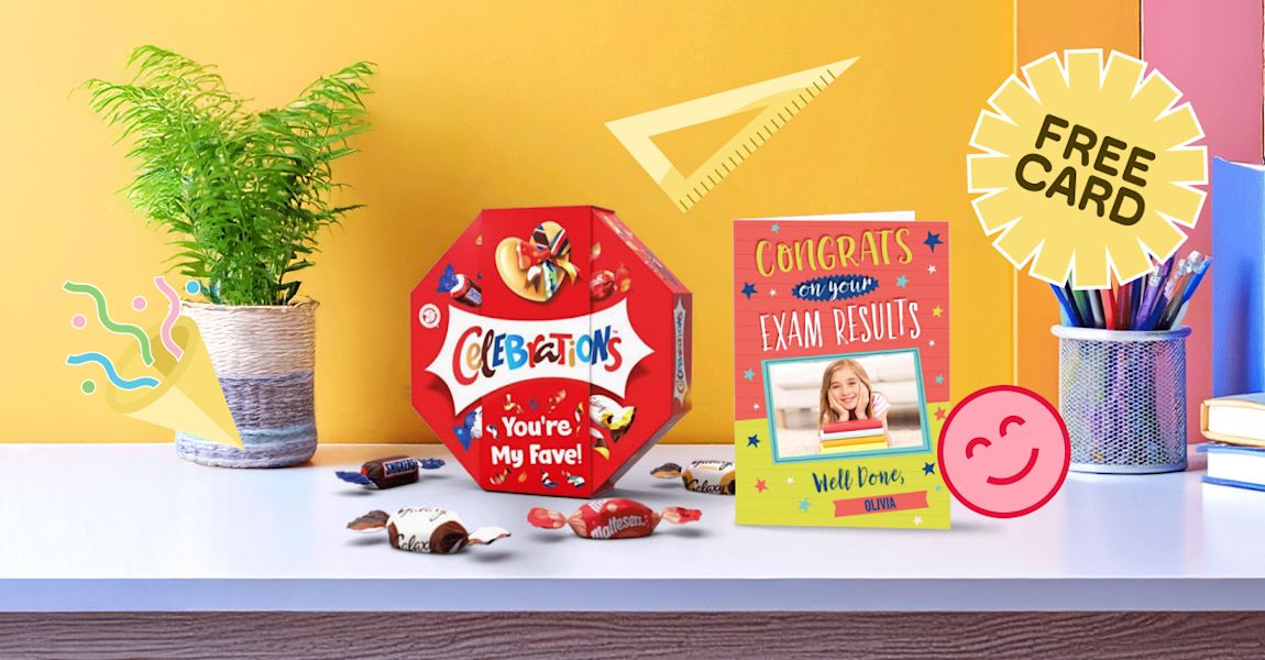 Celebrate their A-level results with a free card!