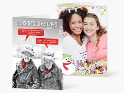 No bake christmas slice recipe Christmas cards | Personalised Christmas Cards | Moonpig