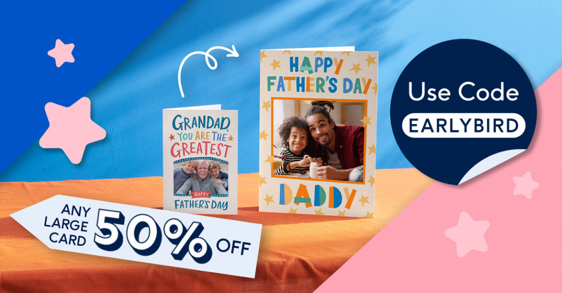 50% Off Large Cards!