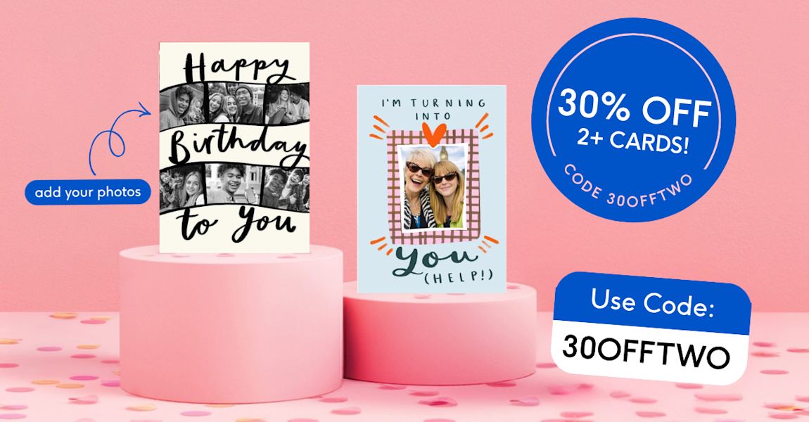 30% Off 2+ Cards!