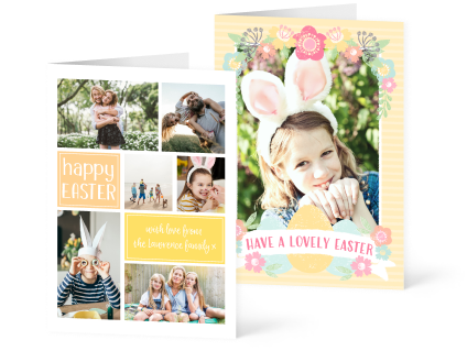 6 PHOTOGRAPIC OPEN EASTER CARDS