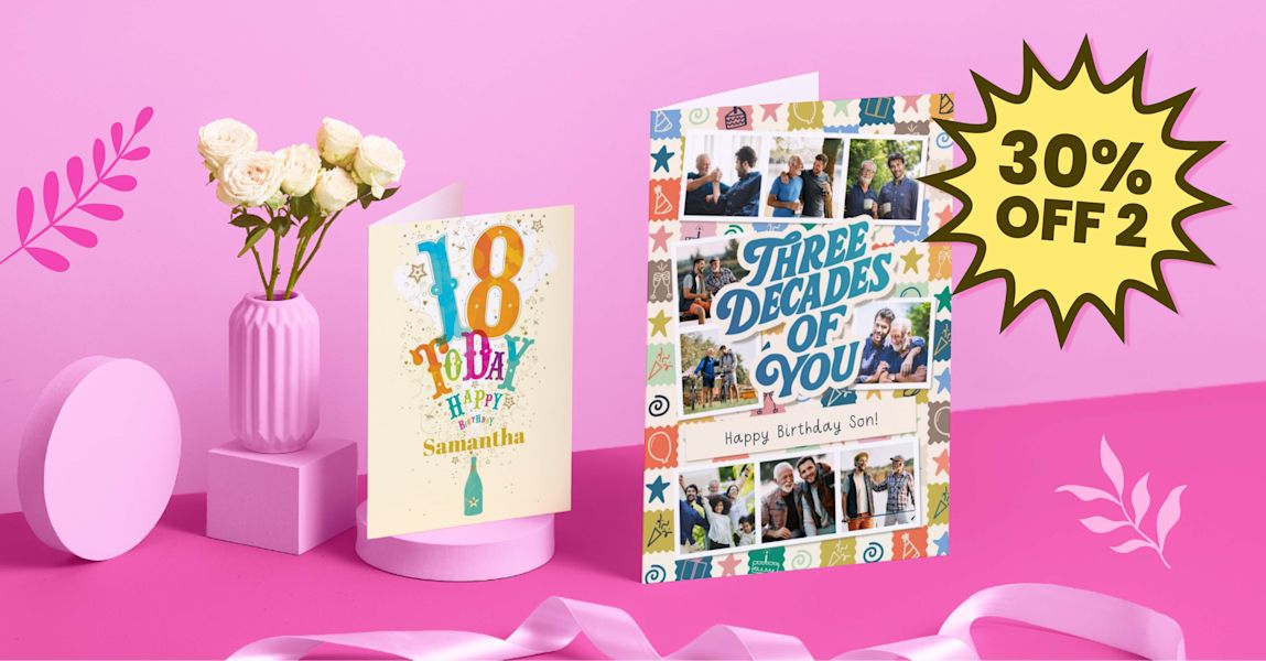 30% off 2+ cards!
