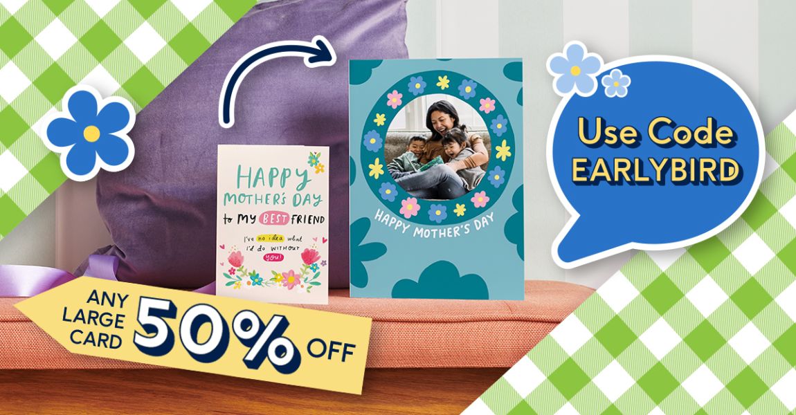50% Off Large Cards!
