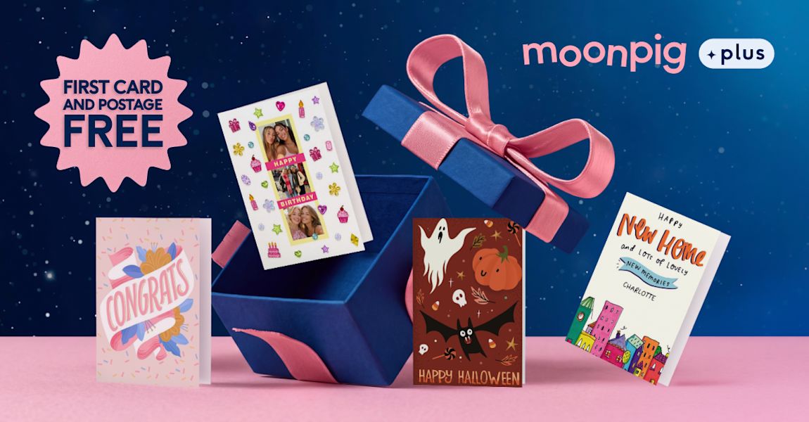 Get your first card & postage FREE!