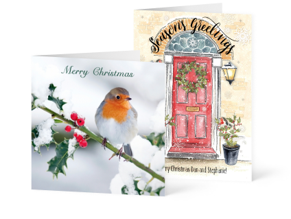 Moonpig personalised christmas cards