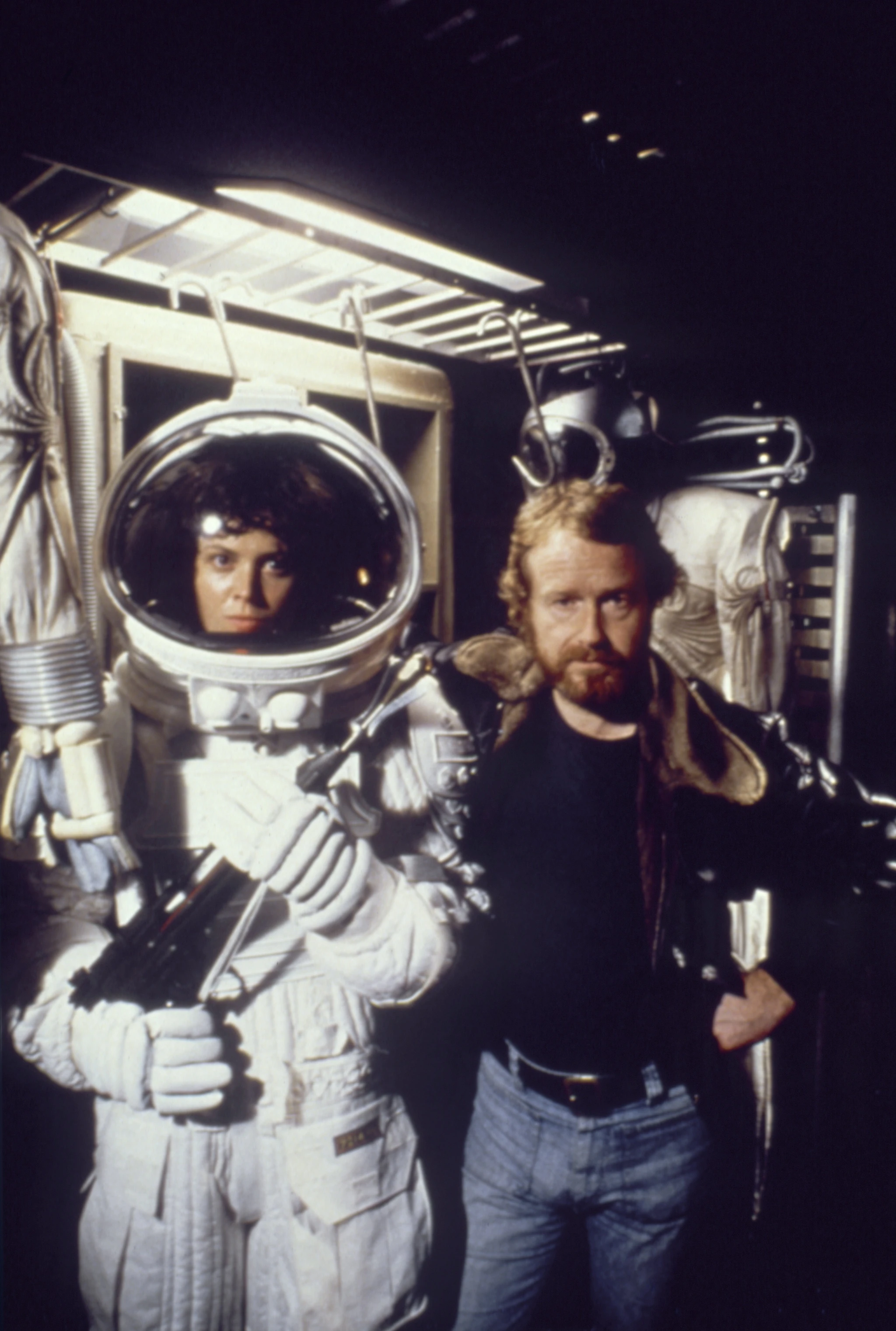 Sigourney Weaver and Ridley Scott