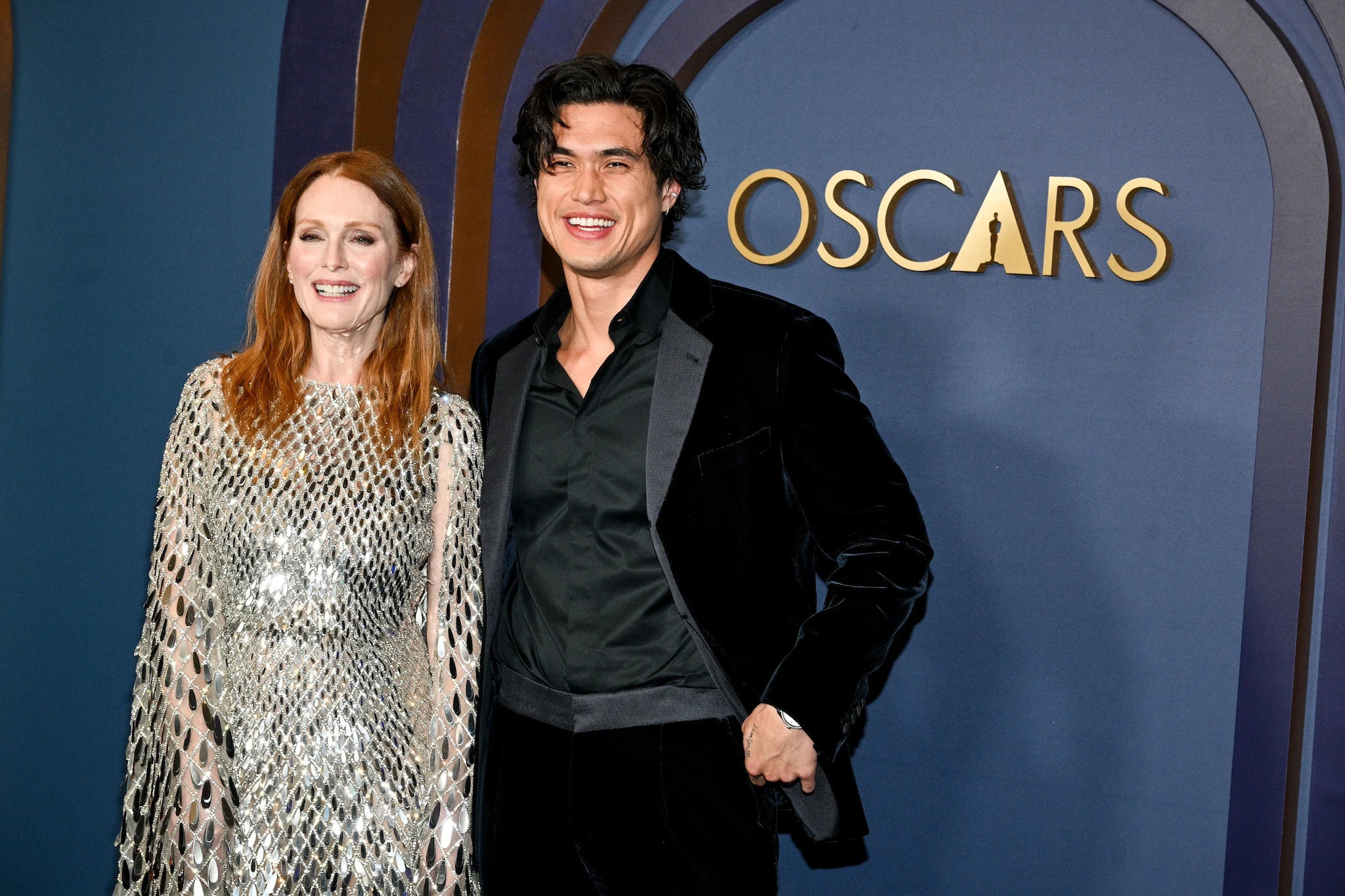Julianne Moore and Charles Melton