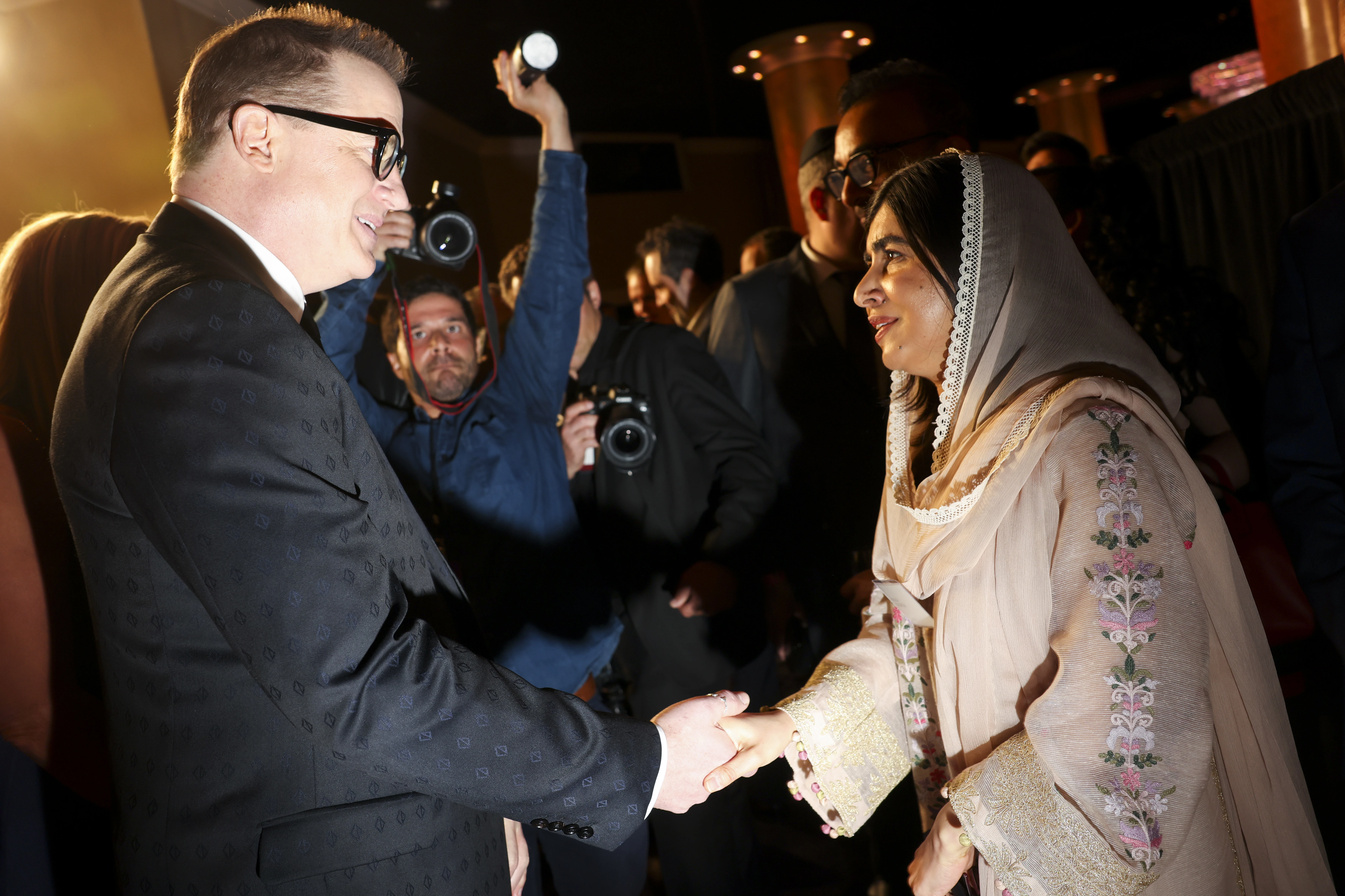 Brendan Fraser and Malala Yousafzai
