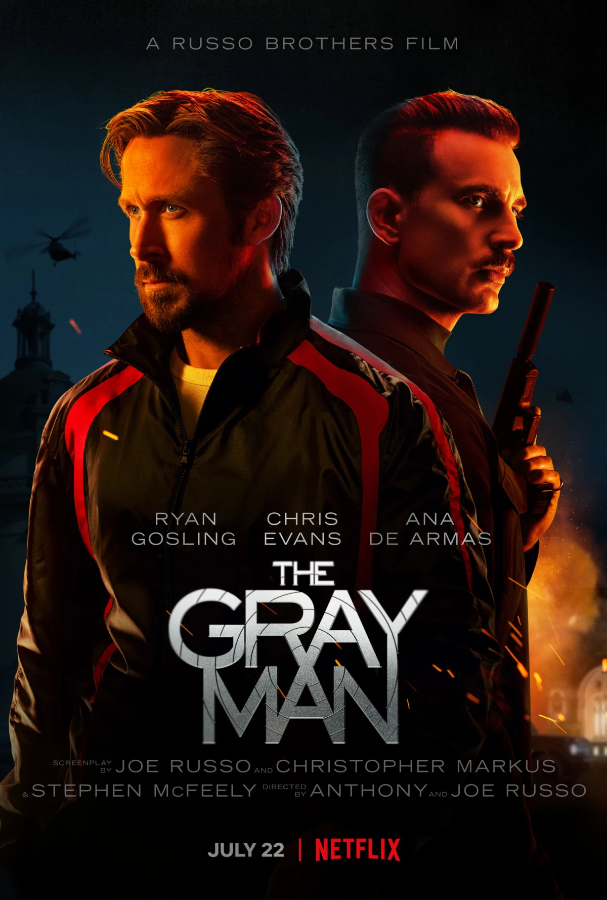 The Gray Man Trailer Pits Ryan Gosling Vs Chris Evans As The Worlds