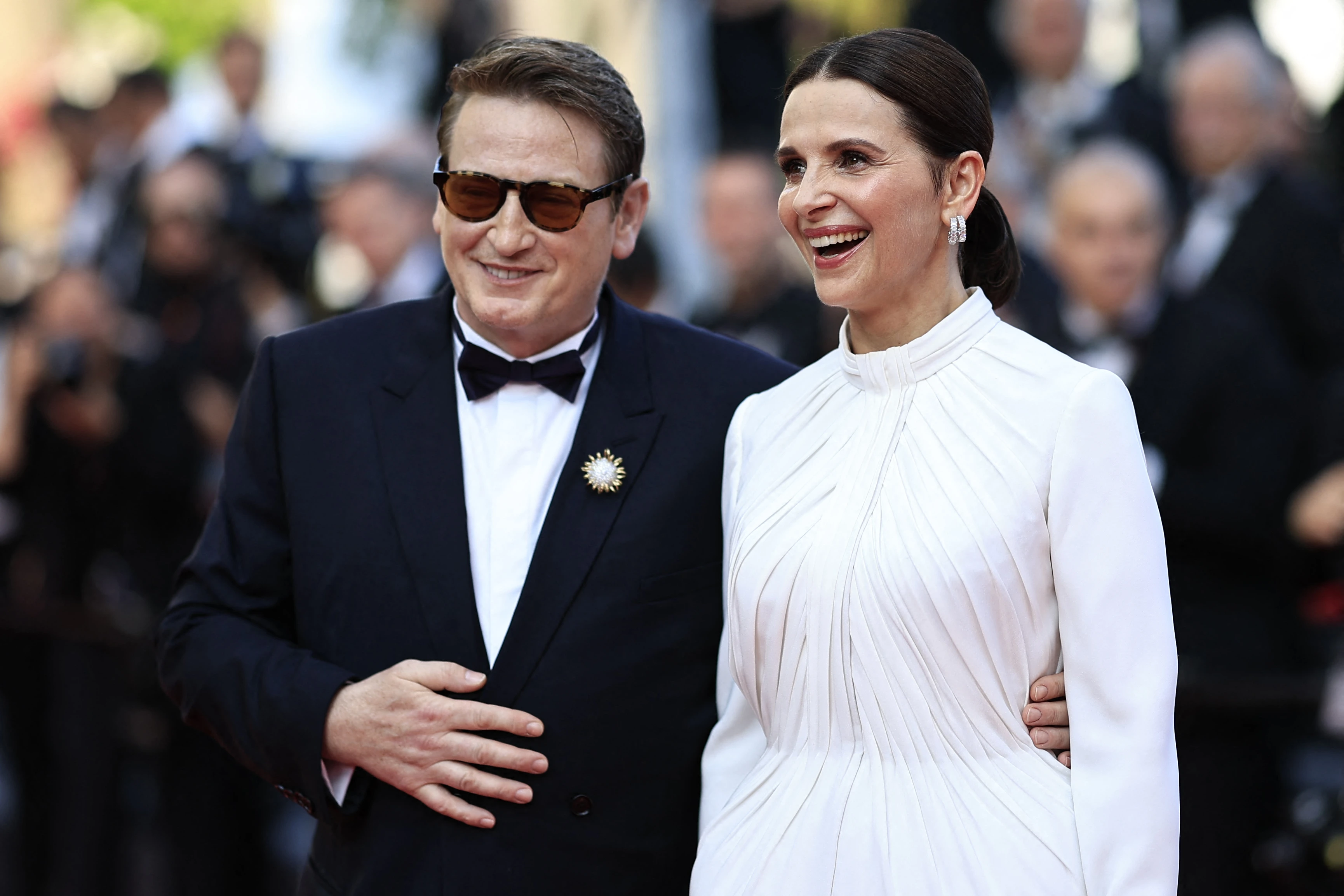 Benoît Magimel and Juliette Binoche