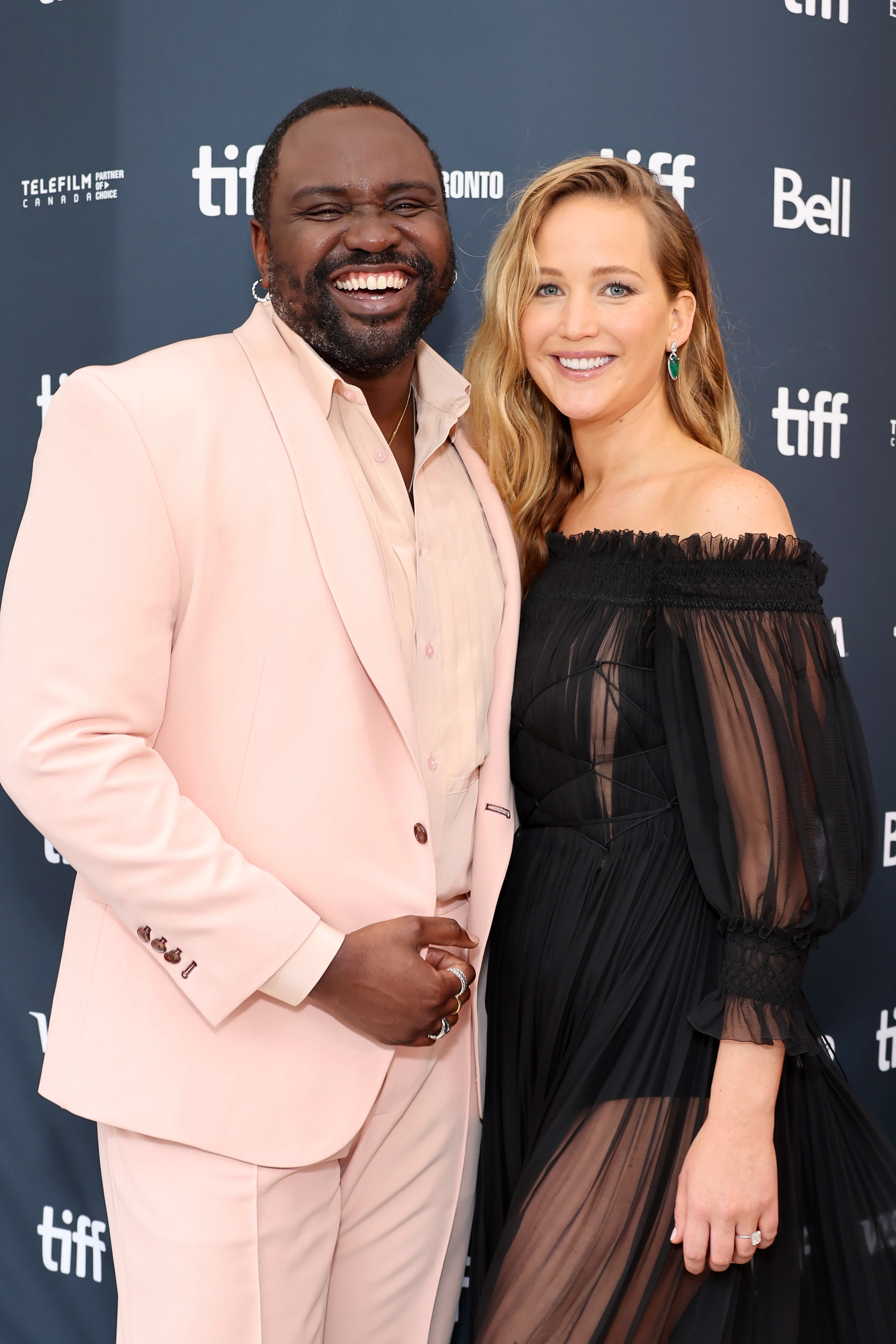 Brian Tyree Henry and Jennifer Lawrence 