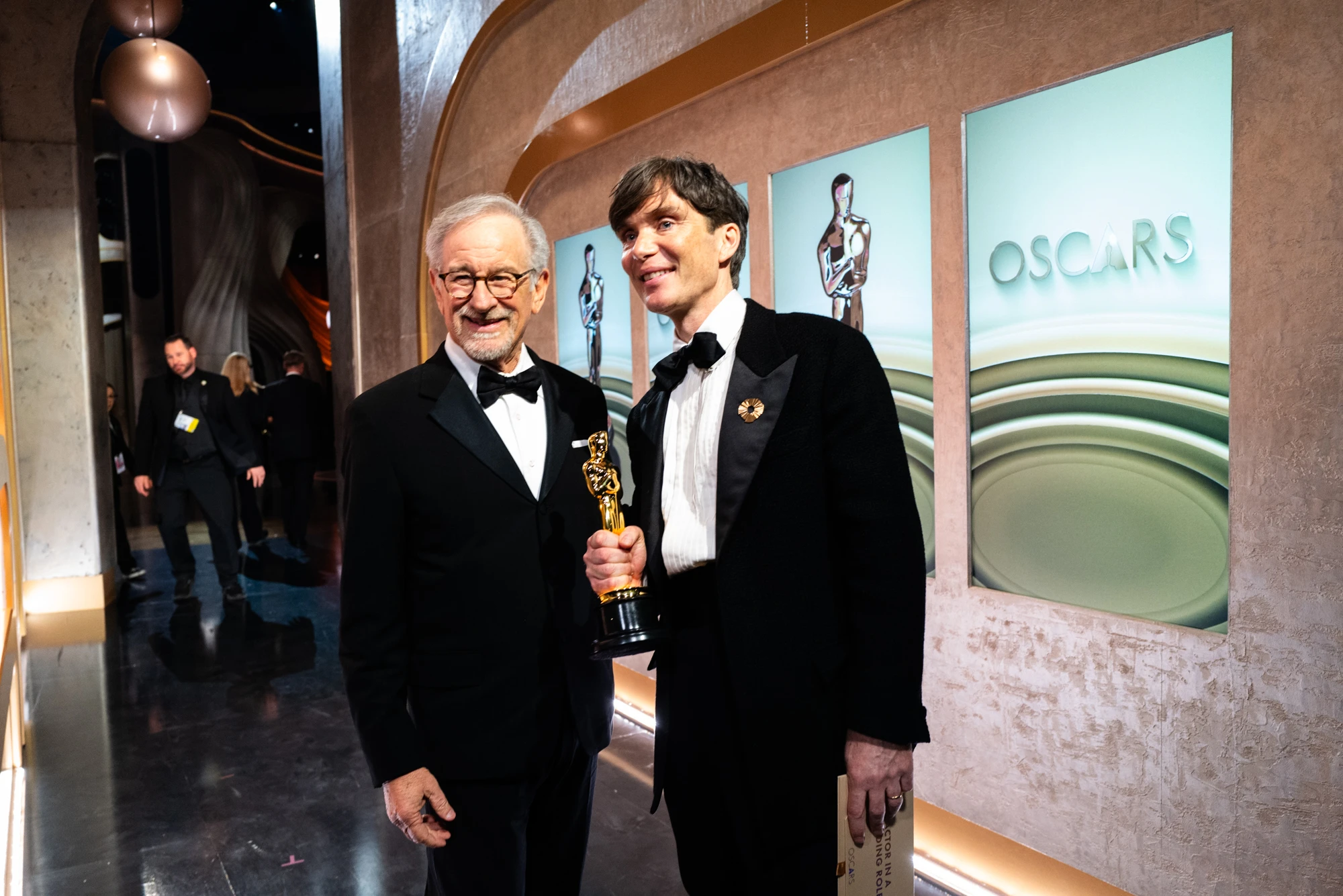 Steven Spielberg and Cillian Murphy