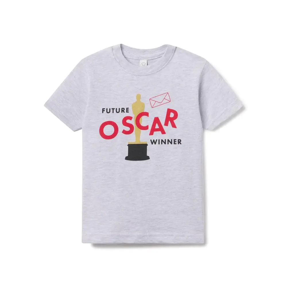 OSCAR EMBROIDERED TEE - GREY / S