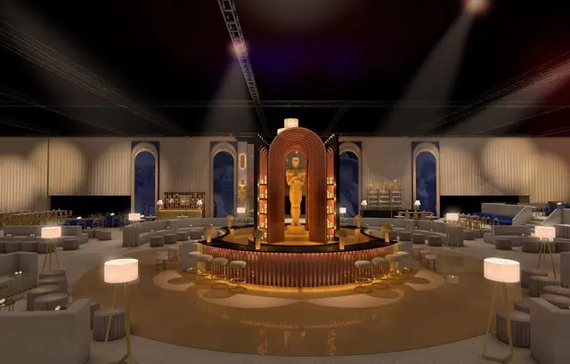 96th Oscars Governors Ball Decor Renderings