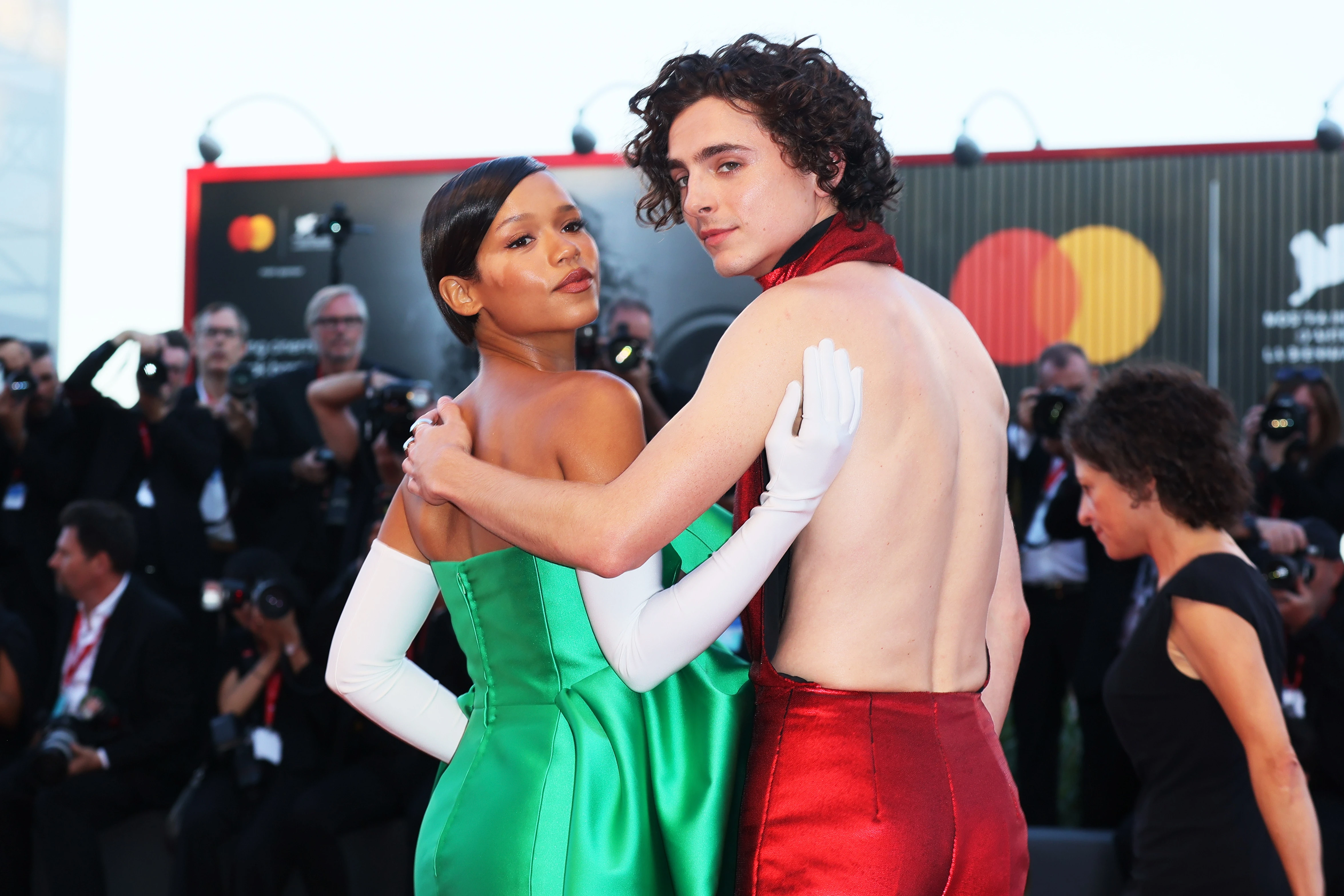 Timothée Chalamet and Taylor Russell