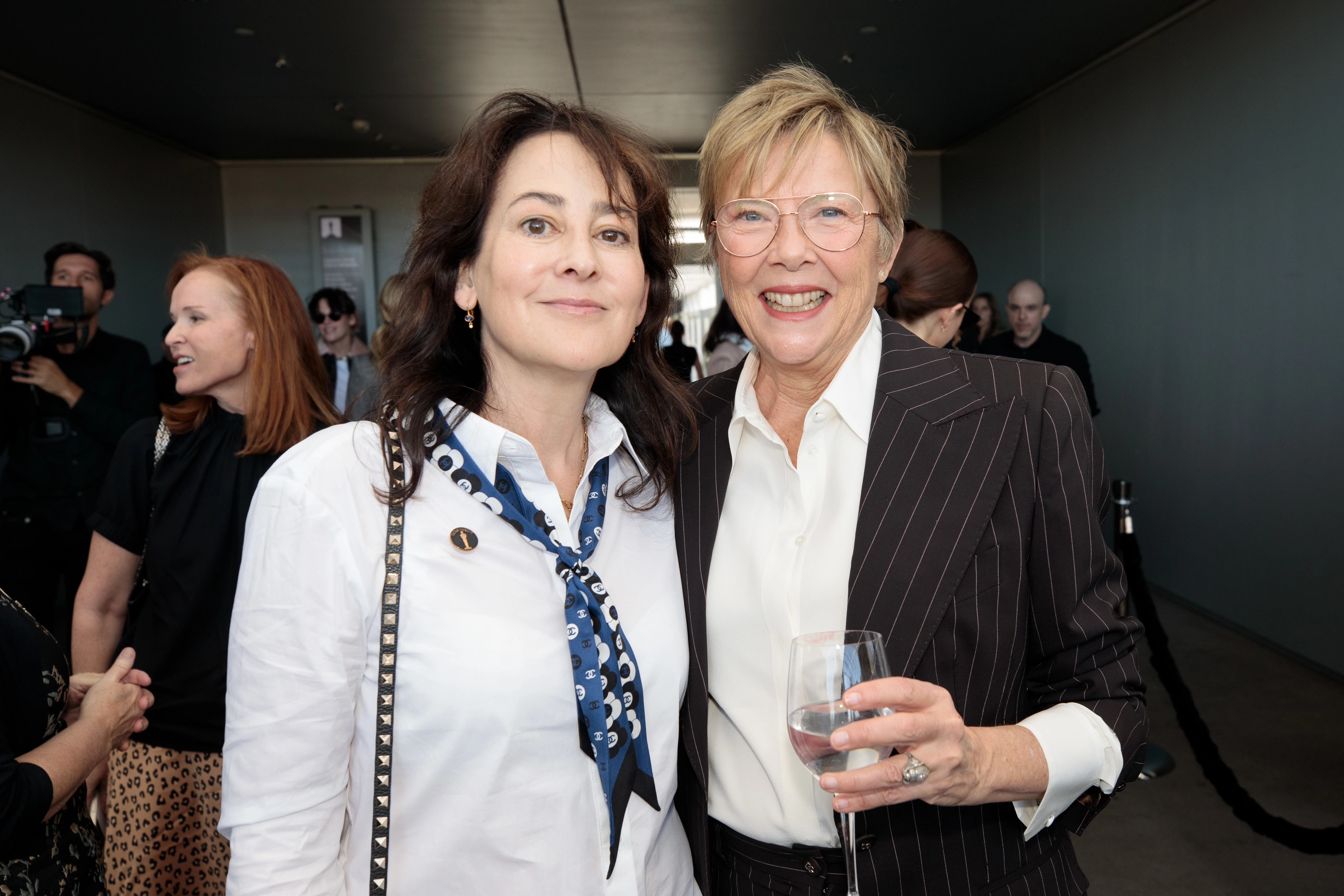 Lesley Barber and Annette Bening