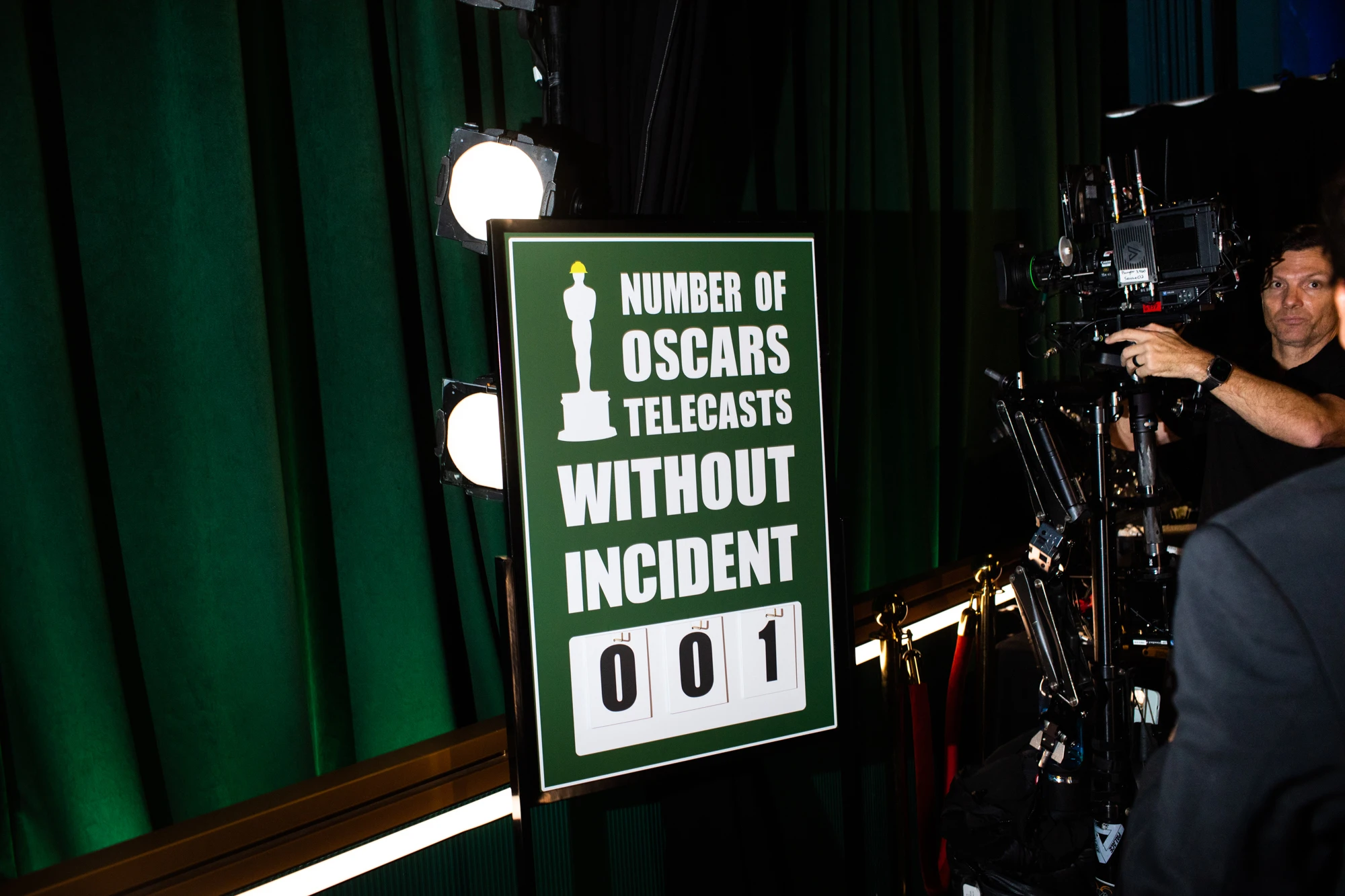 Backstage at the 95th Oscars
