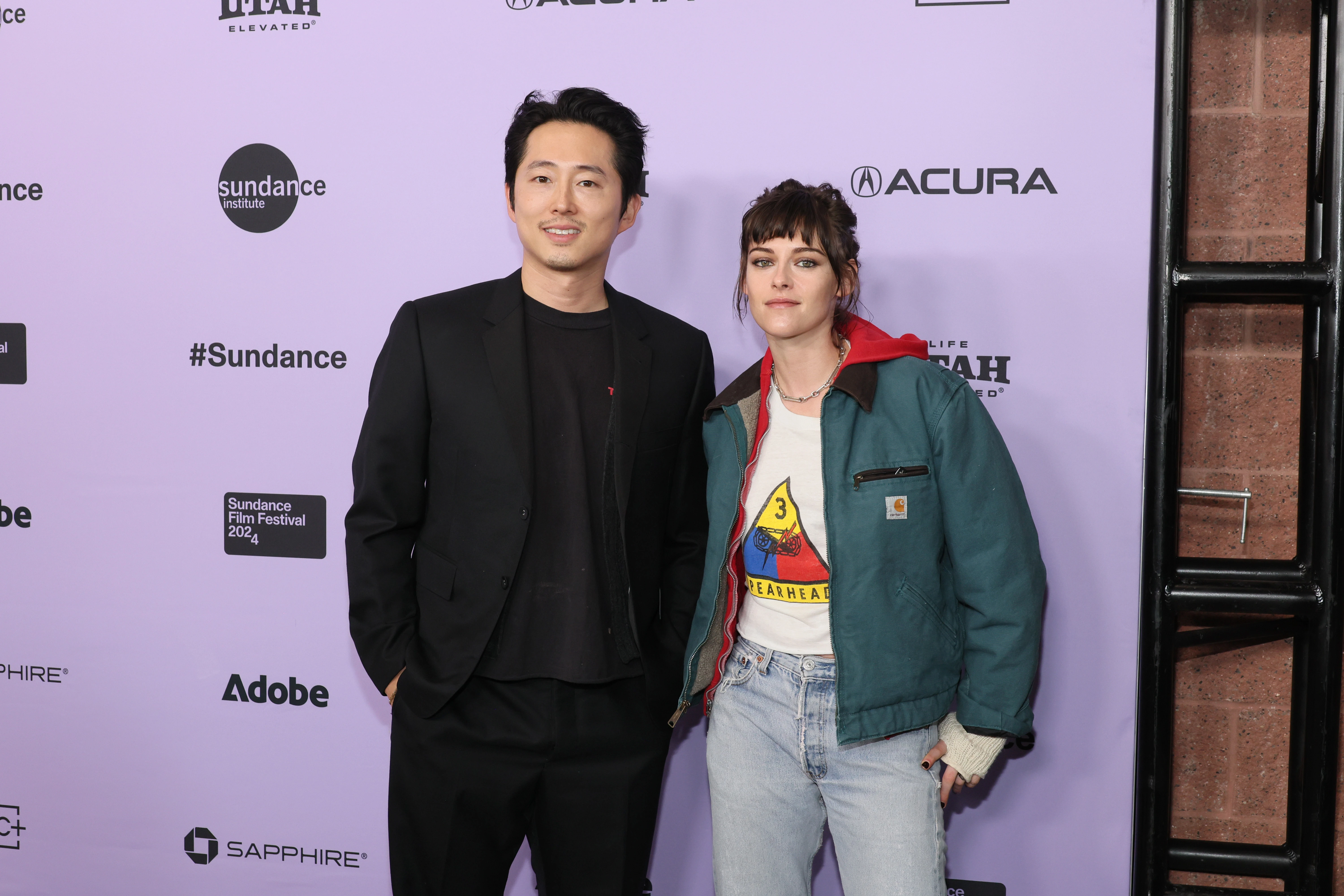 Steven Yeun and Kristen Stewart