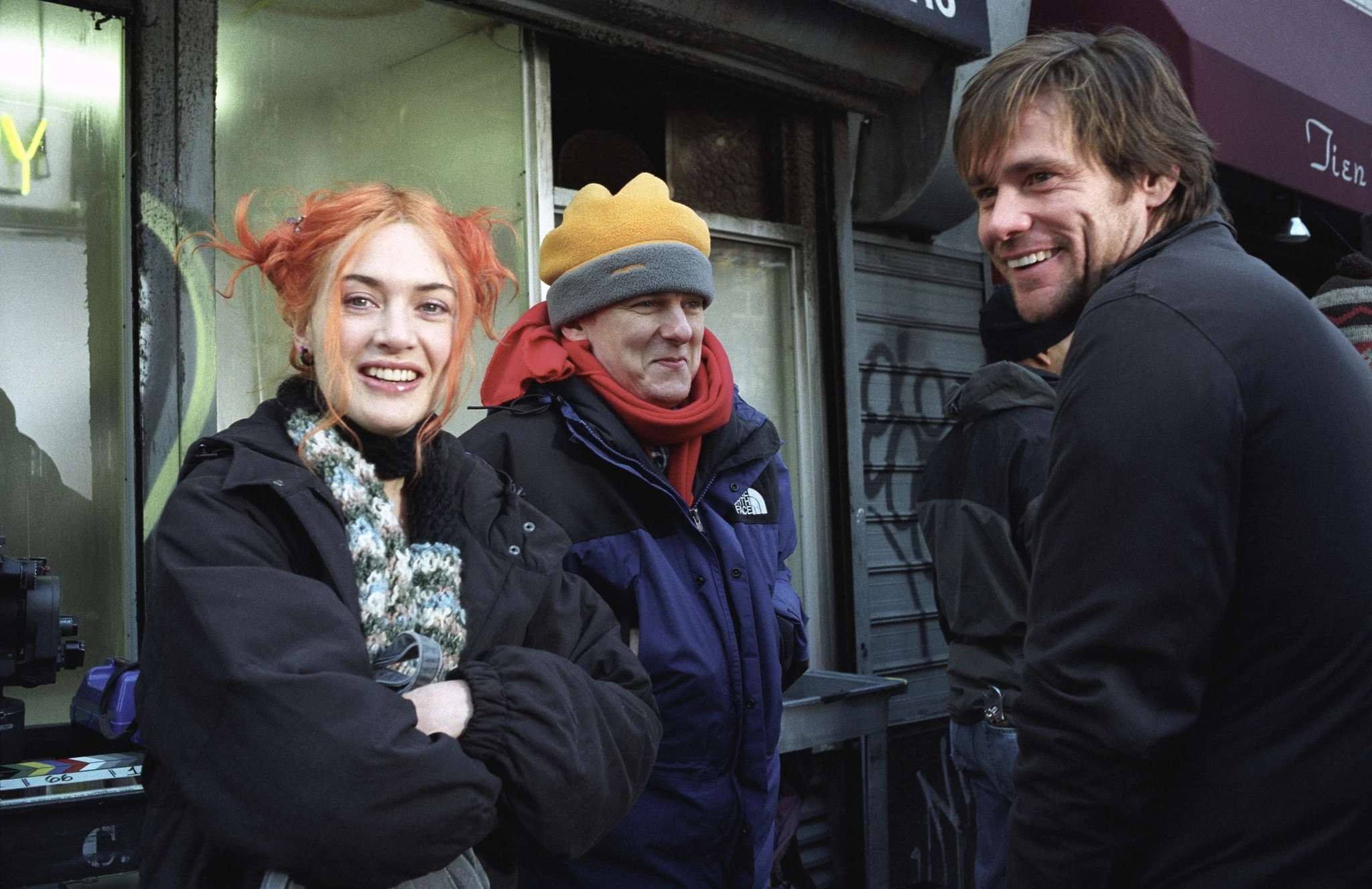 Kate Winslet, Michel Gondry and Jim Carrey