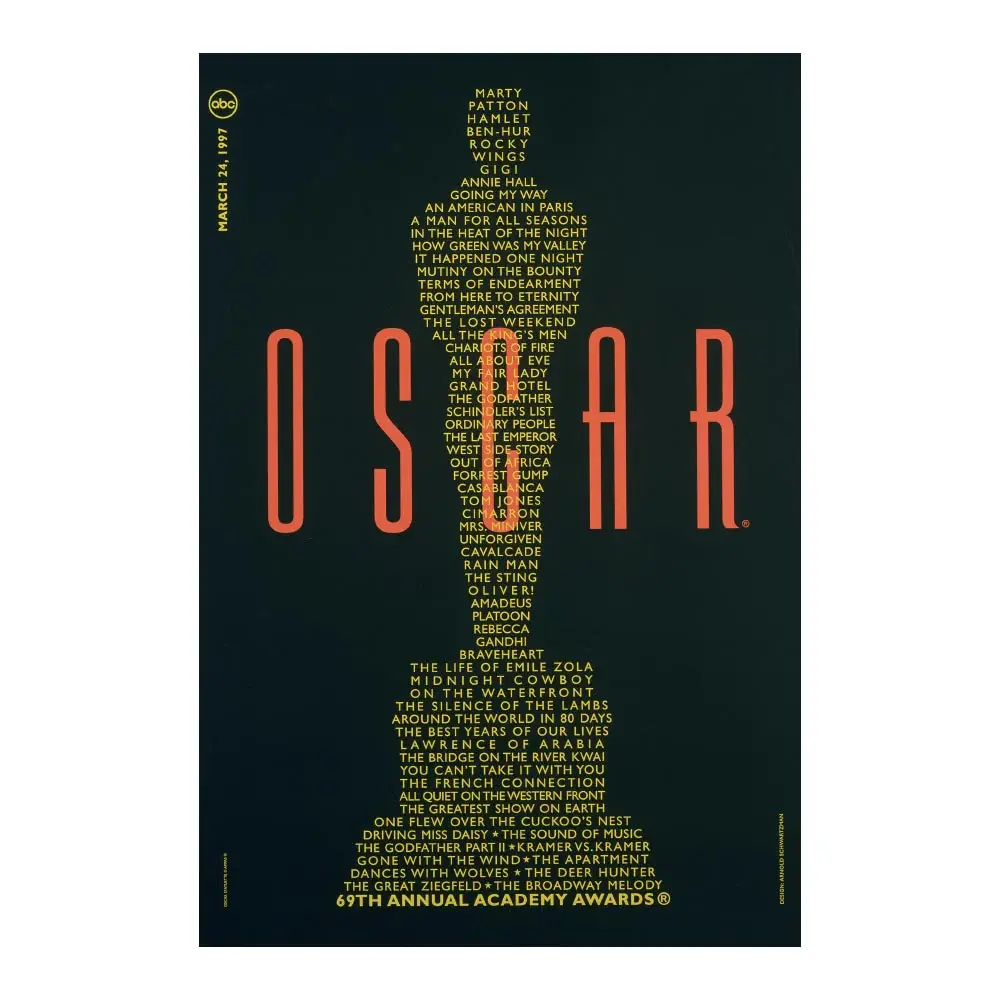 69th Academy Awards Poster