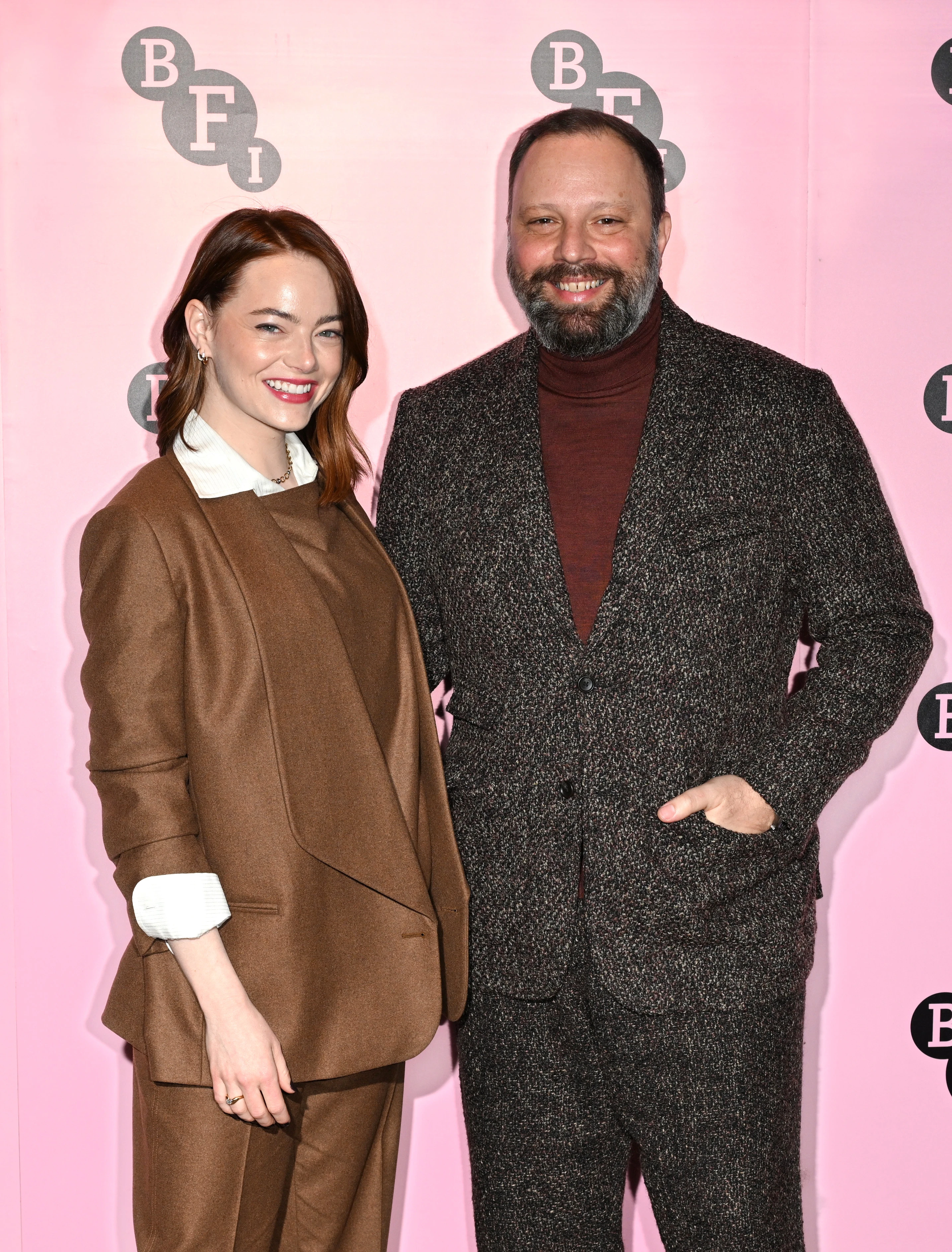 Emma Stone and Yorgos Lanthimos